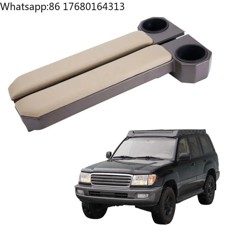 For YBJ Car Accessories Armrest Drink Storage 1990-1998 Beige Seat Organizer FJ100 Cup Holder for Land Cruiser 105 LC100