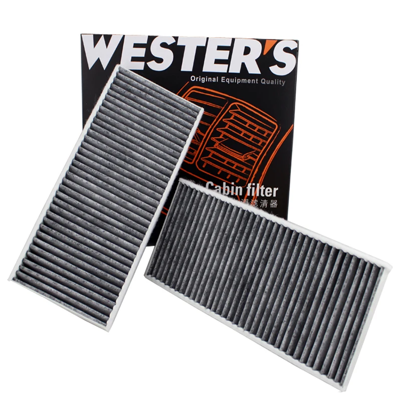 For MAZDA 3 BK MAZDA 5 CR19 CW 05-2010 Set of 2 Activated Carbon Air Cabin Filter BBM461J6X CU22001-2 MK3012 2pcs