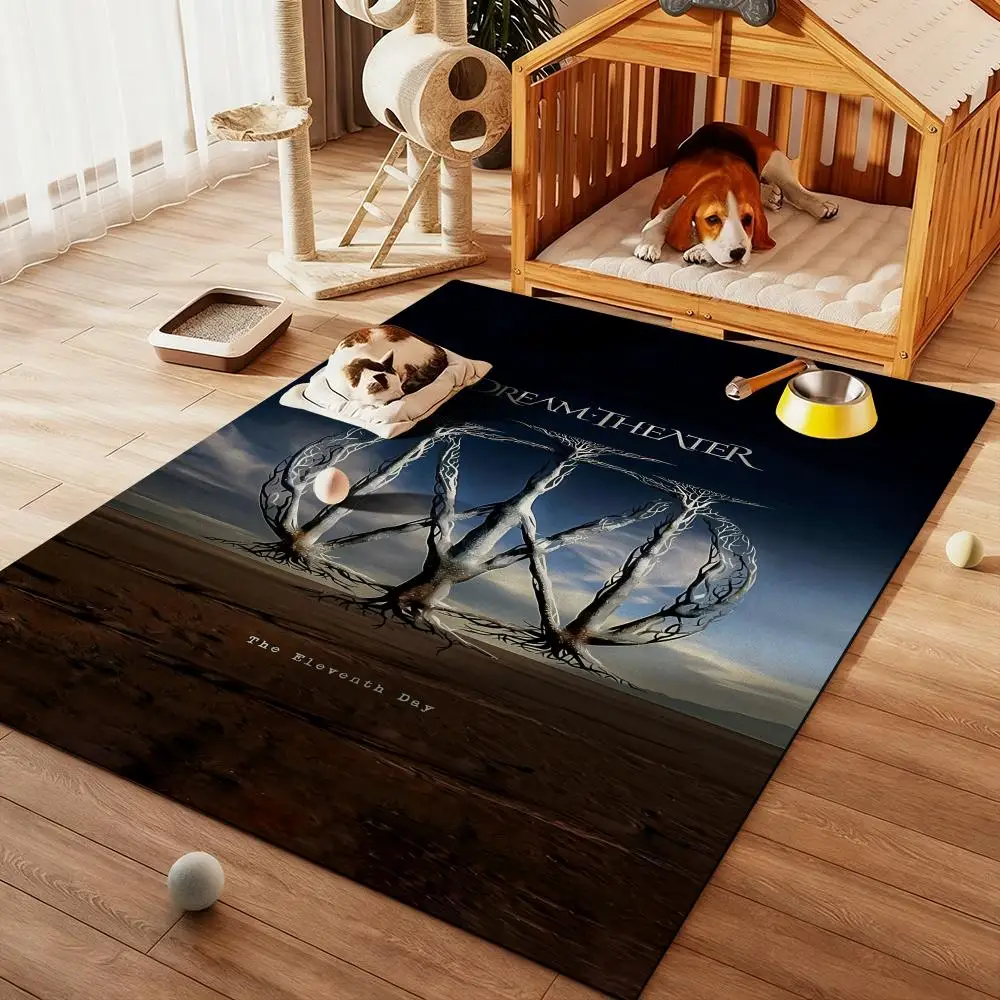 

D-Dream Heavy Rock Band cool Floor Mat Diatom Bath Mat Absorbent Quick Dry Non-Slip TPR Backing Soft Plush Draining Rugs
