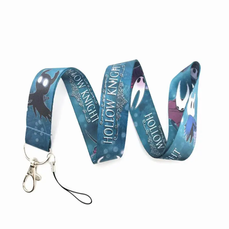 92 سنتيمتر Hollowknight الدبور فارس الطباعة حزام الحبل خطاف معدني الهاتف المحمول العمل Id الصدر بطاقة حبل معلق زوجين هدية #1