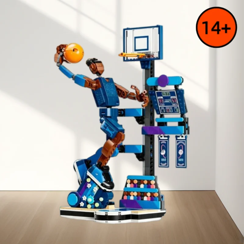 En Stock 809 Piezas Creativas 43010 Slam Dunk Sports, Bloques de Construcción de Figuras de Baloncesto, Modelo DIY, Juguetes para Armar, Regalos para Amigos