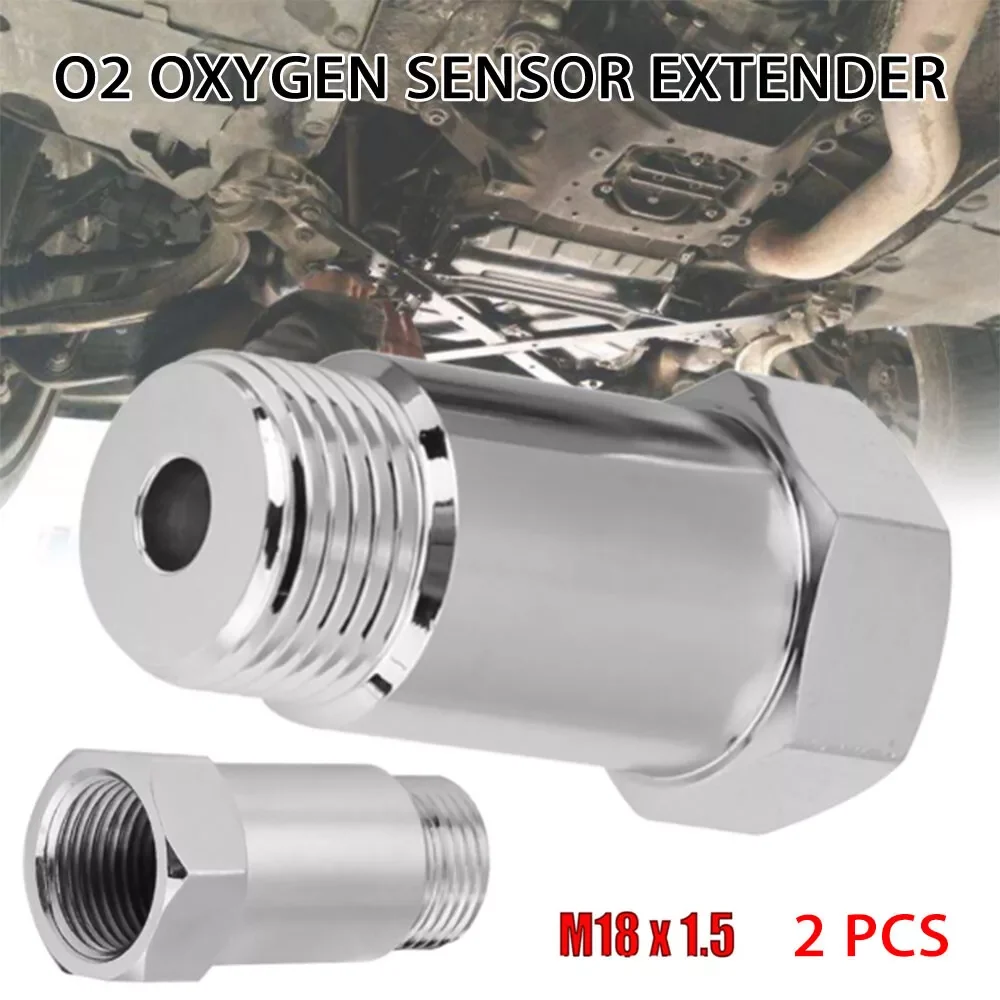 2X O2 OXYGEN SENSOR EXTENDER EXTENSION SPACER M18 x 1.5 BUNG ADAPTER OBD2