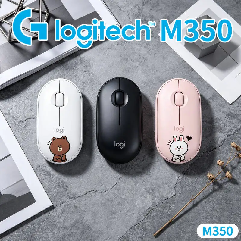 

Logitech M350 Wireless Silent Mouse Left Right Handed Portable for Office Workers