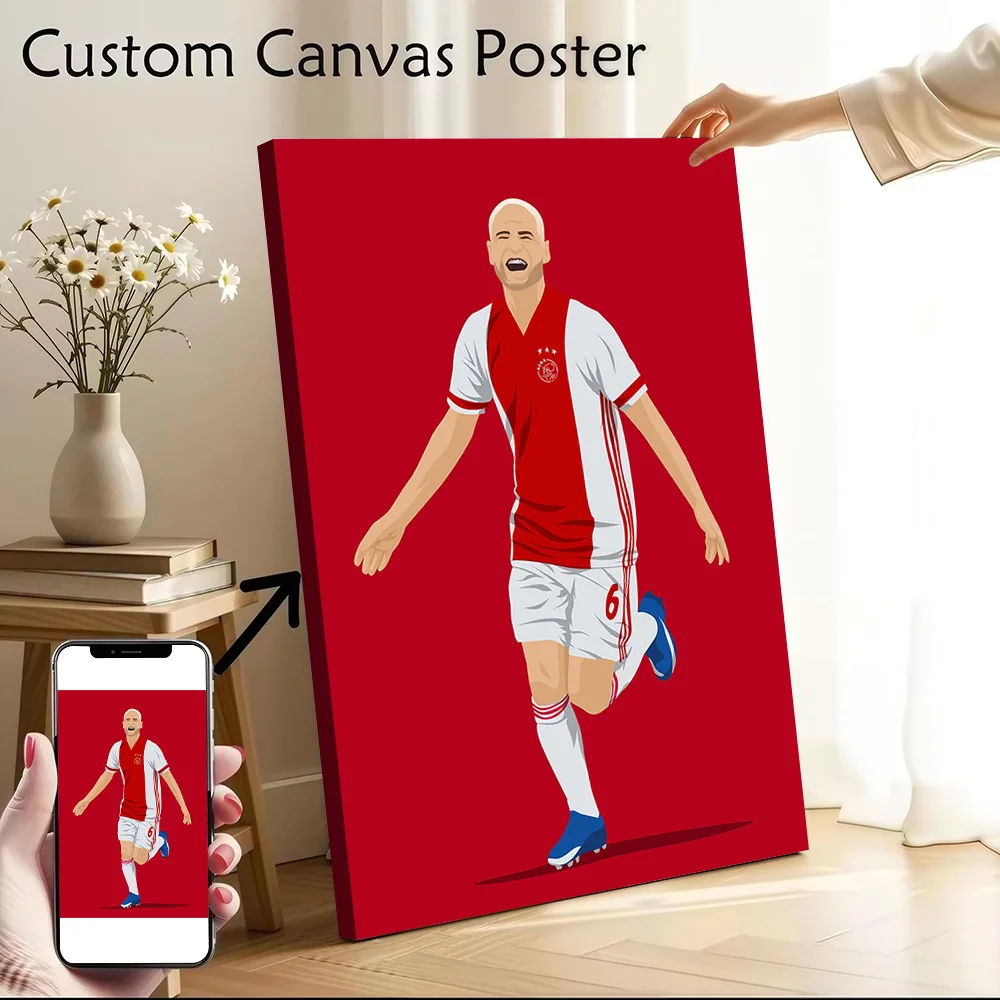 Davy Klaassen Poster Canvas Wall Art Personalized Print Modern Painting Perfect Gift for Decor Living Room Interior Decoration
