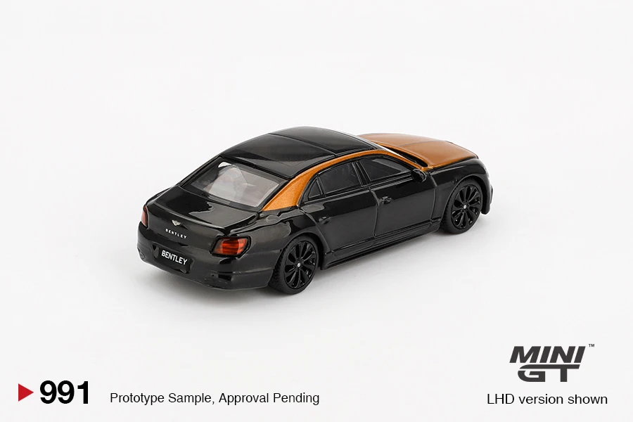 MINIGT 1/64 Bentley Flying Spur Orange Flame / Onyx MGT00991-CH Car Alloy Toys Motor Vehicle Diecast Metal Model for Children