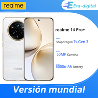 Global Version realme 14 Pro Plus 5G Smartphone Sony 3X Periscope OIS Camera Snapdragon7s Gen 3 80W SUPERVOOC Charge IP69