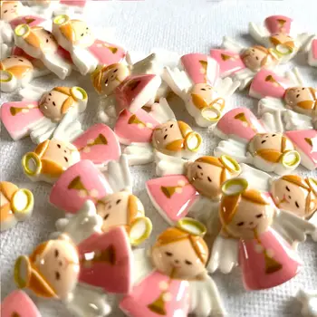 5/10 個 20 毫米迷你樹脂天使擺件,平底小雕像,適用於微景觀、仙女工藝品 DIY 裝飾項目 8 最佳銷售 天使裝飾 - №6