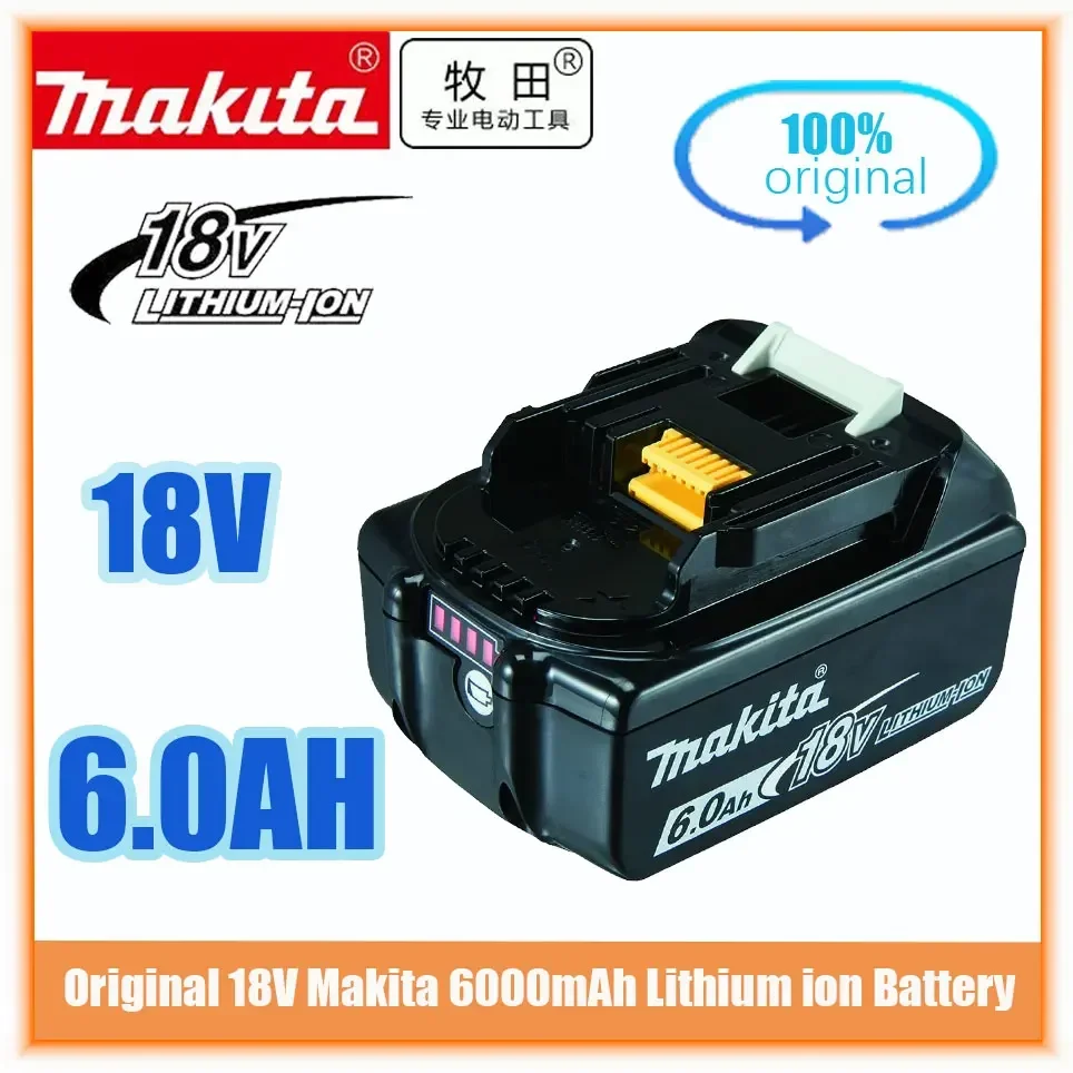 

Makita Original Lithium ion Rechargeable Battery 18V 6000mAh 18v 6.0Ah drill Replacement Battery BL1860 BL1830 BL1850 BL1860B