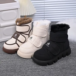 Fur Keep Warm Snow Boots Women 2023 Winter Waterproof Platform Flats Heel Shoes Snow Boots Female Footwear Short Ankle Boots