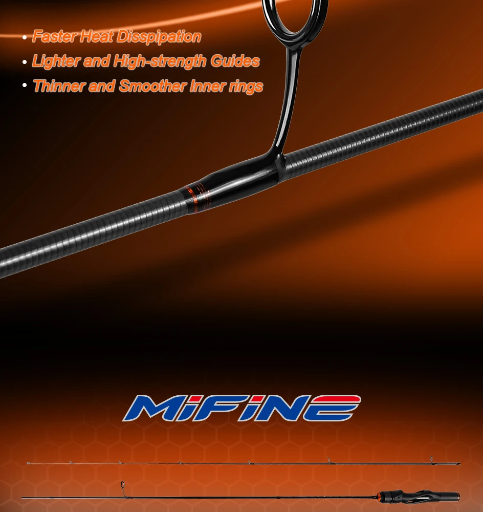 MIFINE ATTACKING Spinnrute Aji Rod 0-2g/0-3g 1,68m/1,80m XUL Schnelle Aktion Solid Tip Ultraleichte Angelruten für Makrele – Detail 5