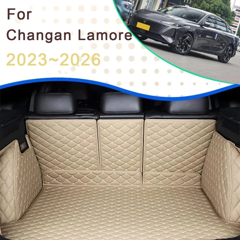 Car Rear Trunk Mats For Changan Lamore Nevo A05 Eado 2023 2024 2025 2026 Back Seat Mats Storage Pads Carpets Auto Accessories