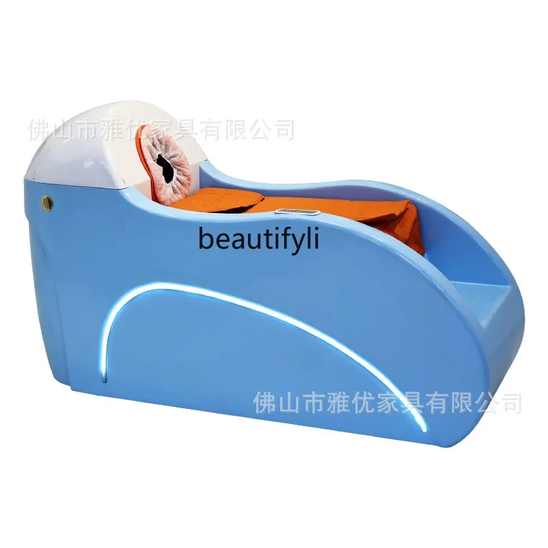 New automatic intelligent electric massage shampoo bed high-end barber shop hair salon flush bed