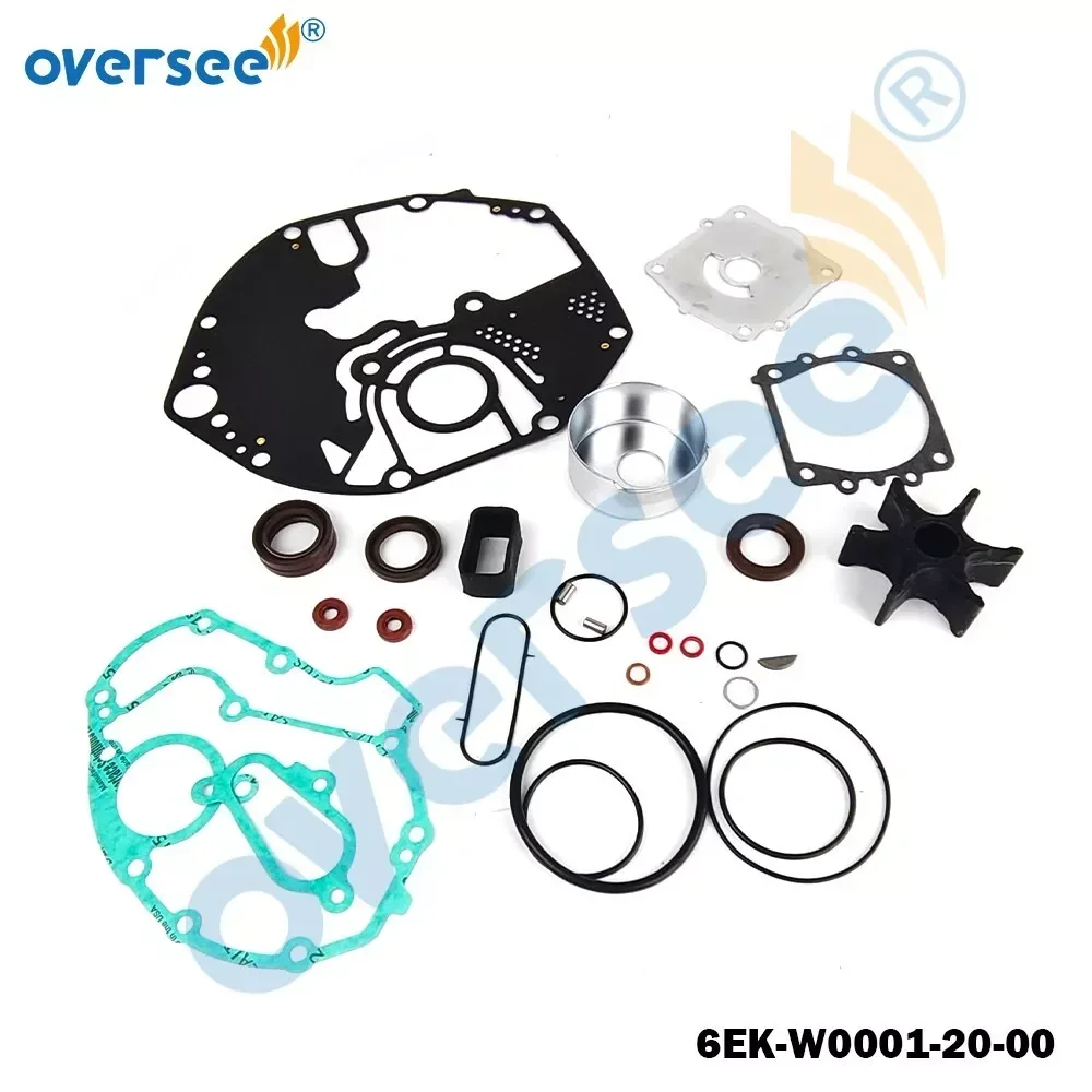 6EK-W0001-20-00 Lower Unit Gasket Kit For Yamaha 2T 75-90-115-130HP Outboard Engine