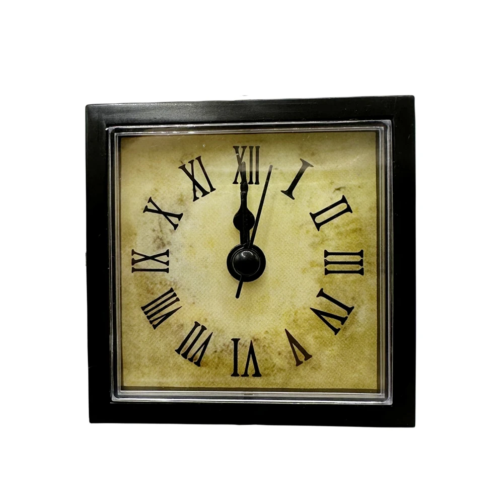 Repairing Or Replacing Quartz Clock Insert Insert Plastic+metal Such As DIY Clock Projects Trim 73x73MM Arabic Black Diameter