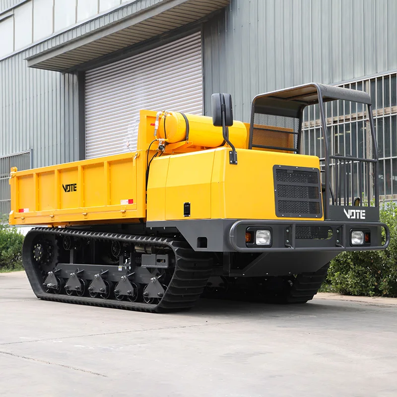 Alta calidad China Dumper Mini 4x4 Oil Palm Farm Transporter Mini Dumper 1 tonelada 2 toneladas portador sobre orugas con oruga CE