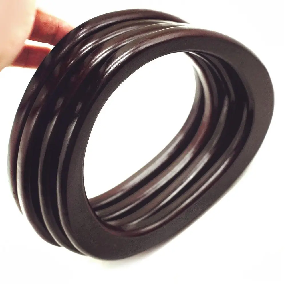 14.5cm D-shaped Wooden Bag Handle Ring Handbag Handles Replacement DIY Handmade Purse Luggage Handcrafted Accessories