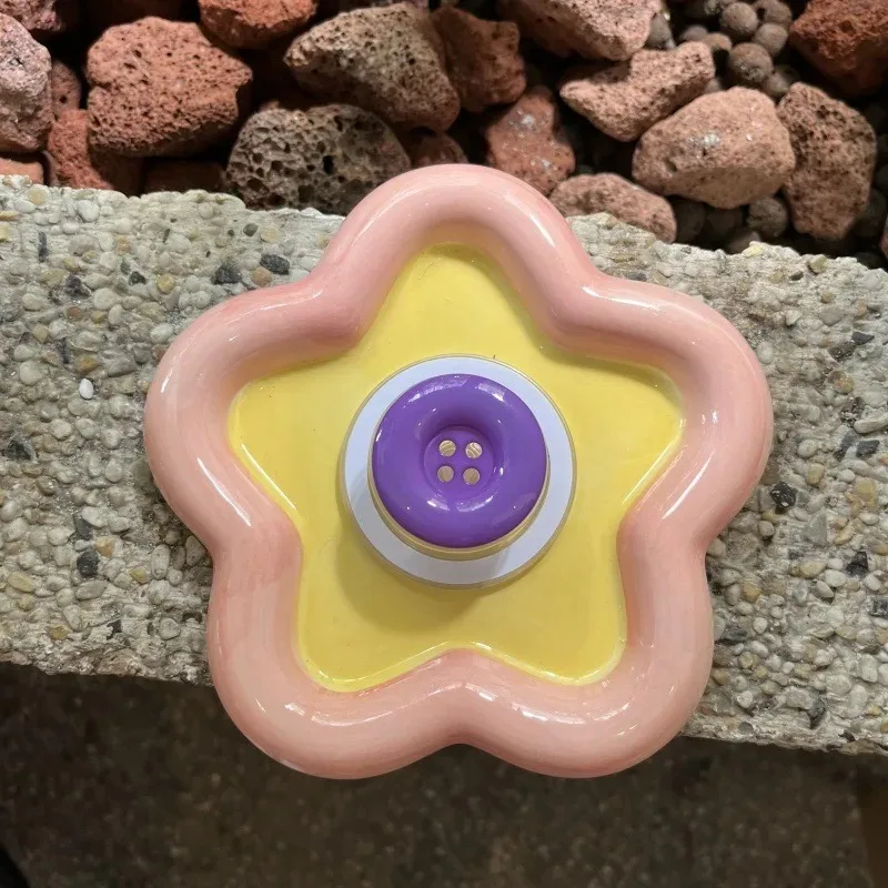 Koreanische Nette Farbe Taste Magnetische Halter Grip Tok Griptok Telefon Ständer Halter Unterstützung für IPhone 16 15 für Pad Magsafe Smart Tok