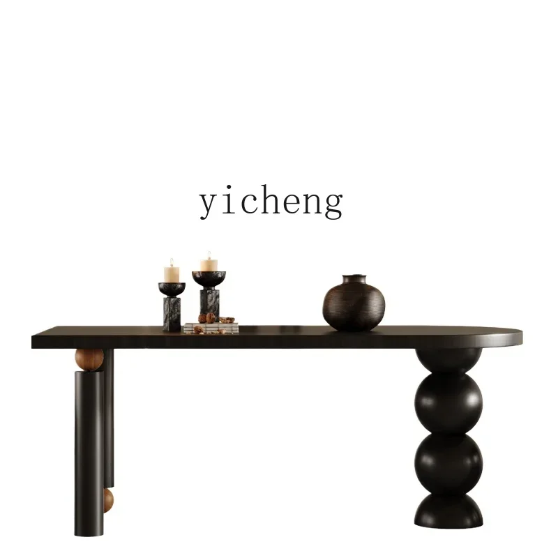 

Tqh Chinese Style Solid Wood Dining Table Modern Home Dining Table Designer Model Retro Art Desk