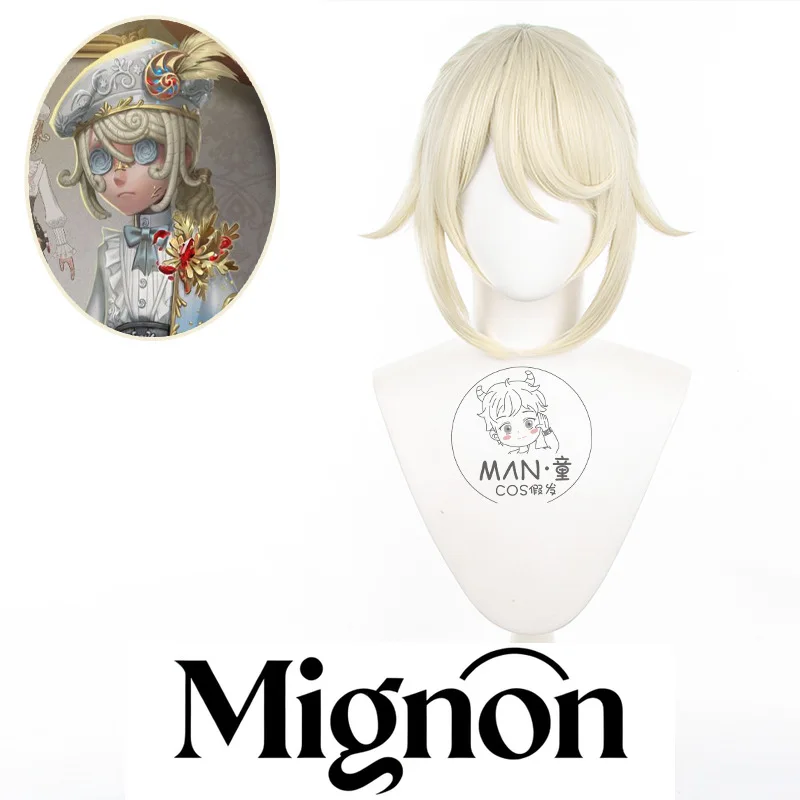 Identity V Painter Golden Ratio cosplay wig main tied ponytail prisoner Halloween gift