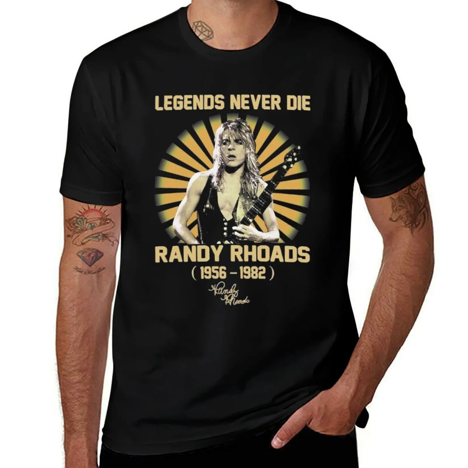 

Randy Rhoads 1956-1982 T-Shirt funny meme t-shirts street wear oversizeds Clothing men clothings