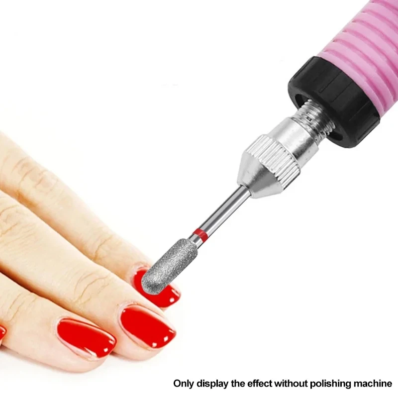 6Piece Nail Diamond Grinding Needle 2.3mm To A Suit Nails, Nail Surface Dead Skin Clean Grinding Head Polishing Tools