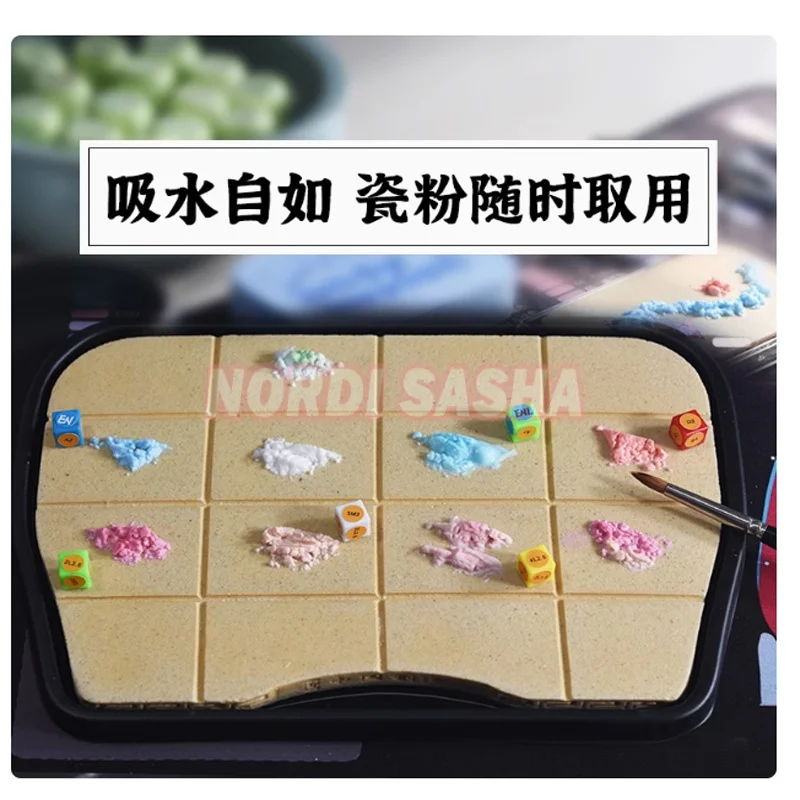 Small/Large Dental Lab No-mix Moisturizing Palette Color Palette Dental Technician Denture Enameling Tool