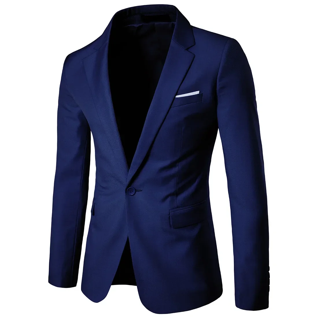 Men's Blazer Business Slim Official Solid Color Groom Dress Coat High Quality Plus Size Fashion Suit Formal Wear Dress Jacket