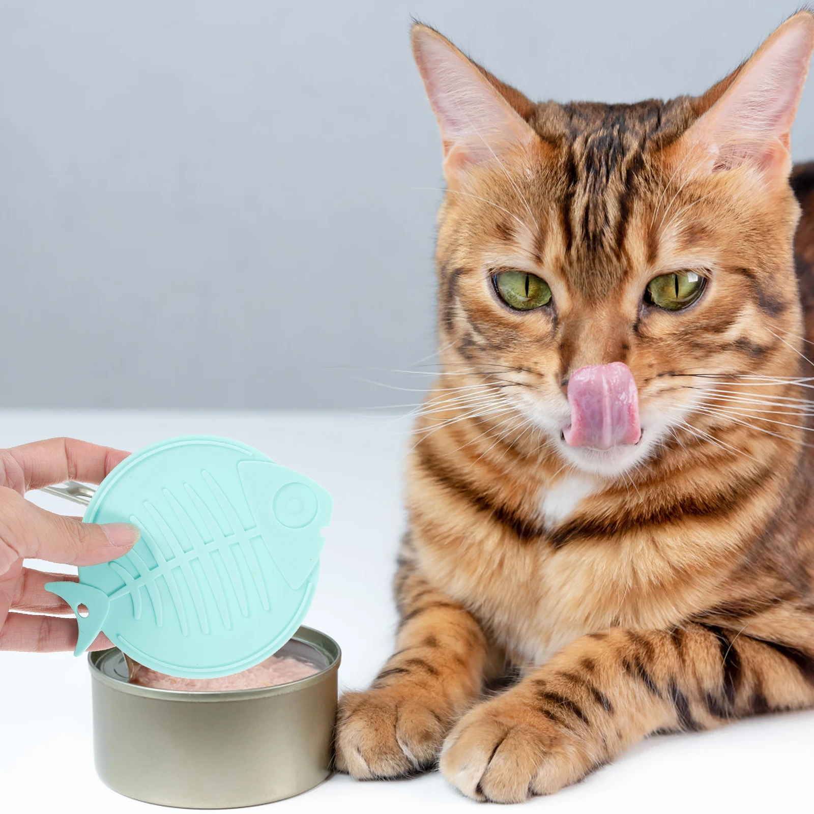 

1 set Canned Cat Spoon Dog Compact Lids Food Covers Reusable Pet Can Household Small Can Lids Compact Daily Small