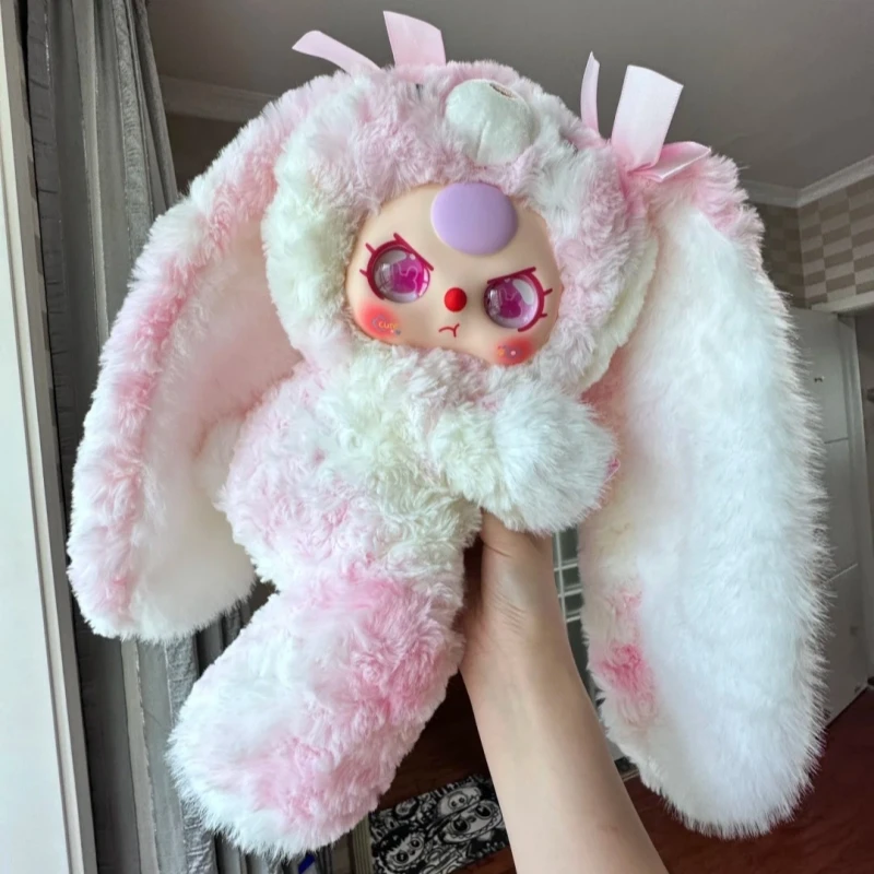 Spot bebê três 400% grande abraço mochila do bebê caixa cega menina coração boneca bonito pequeno coelho boneca menina crianças presentes surpresa