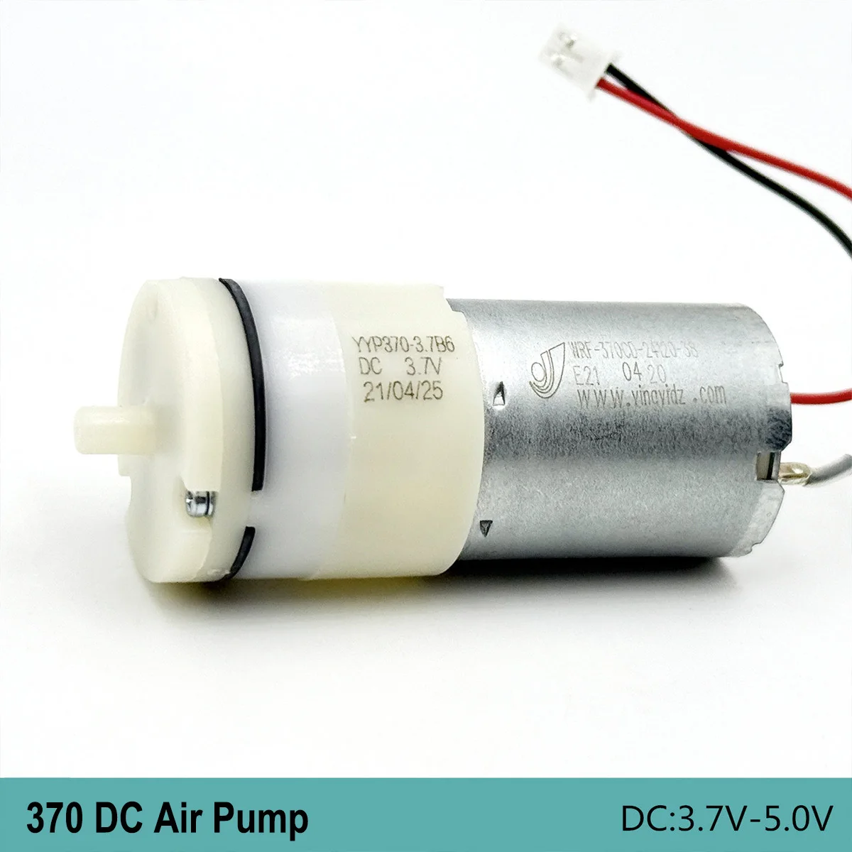 Micro 370 Motor Pump DC 3V 3.7V 5V M27 Electric Diaphgram Oxygen Pump 100KPA USB Booster Pumping