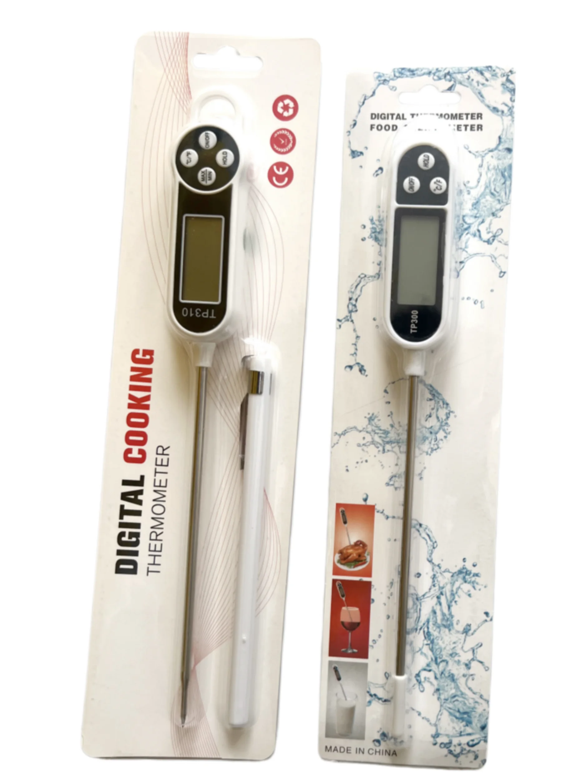 TP300/TP310 15cm StainlessSteel ProbeFast Temperature Digital Thermometer, Suitable for Food Temperature Measurement, etc.