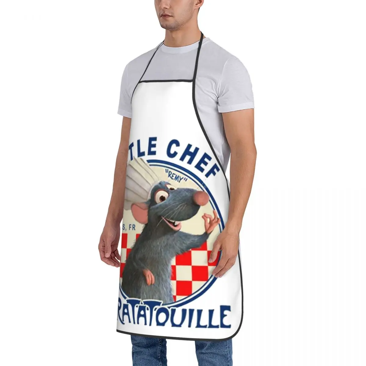 La Ratatouille Remy Chef Kitchen Cooking Aprons Accessories Waterdrop Resistant Adjustable Baking Aprons for Men Women Chef Gift