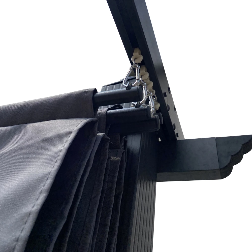 استبدال المظلة الغطاء العلوي النسيج ل 13x10 أقدام في الهواء الطلق فناء قابل للسحب العريشة الشمس المأوى المظلة #3