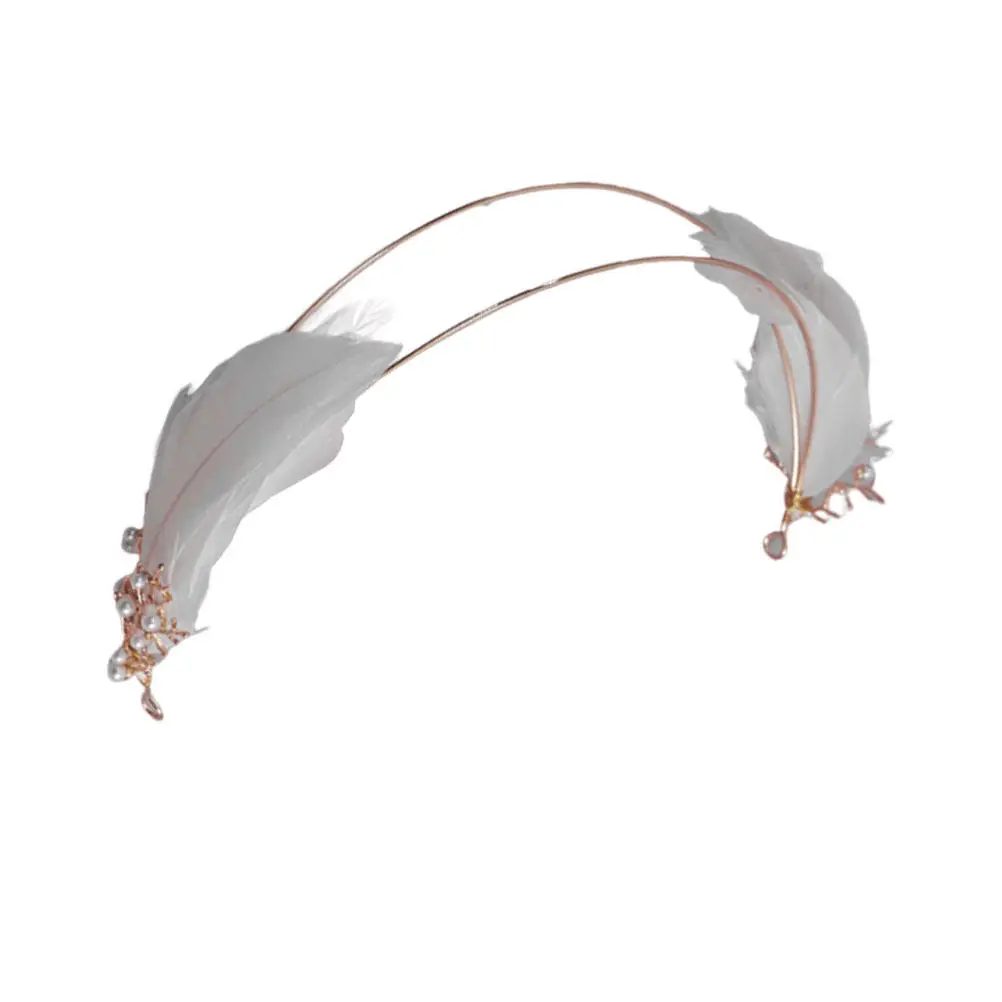 

Gold Copper Artificial Headband Women Elegant Hair Hoop for Daily Wear Parties Engagements Birthdays Ceremonies Bride