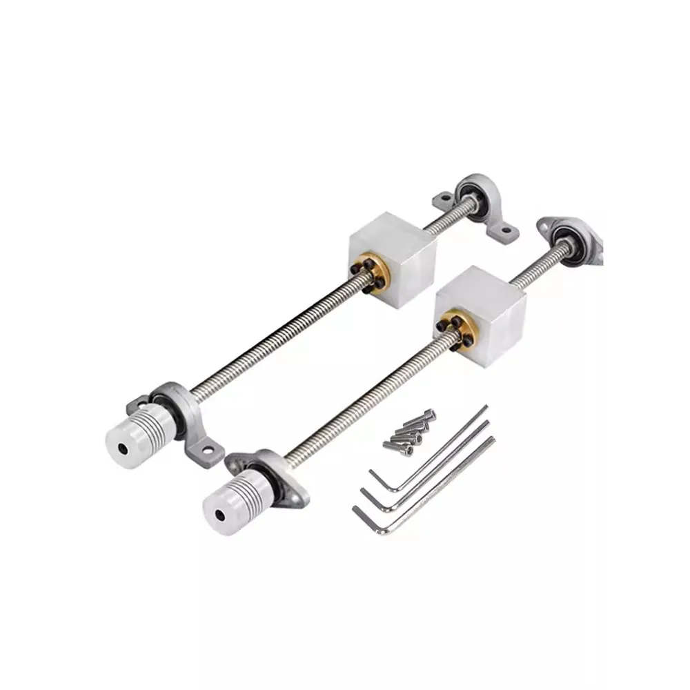 Screw kit linear motion slide bearing steel vertical horizontal T8 nut seat stainless steel guide slider numerical control