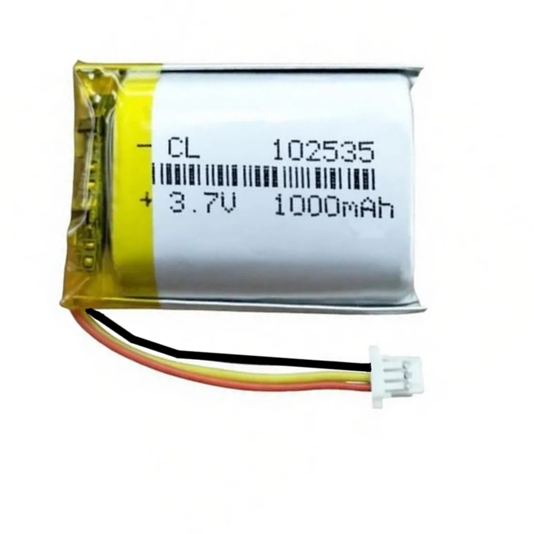 102535 1000mAh 3.7V With SH1.0 3P Plug Lithium Polymer Battery for MP3 GPS Smart Watch Flashlight Electric Toy Speaker Headset