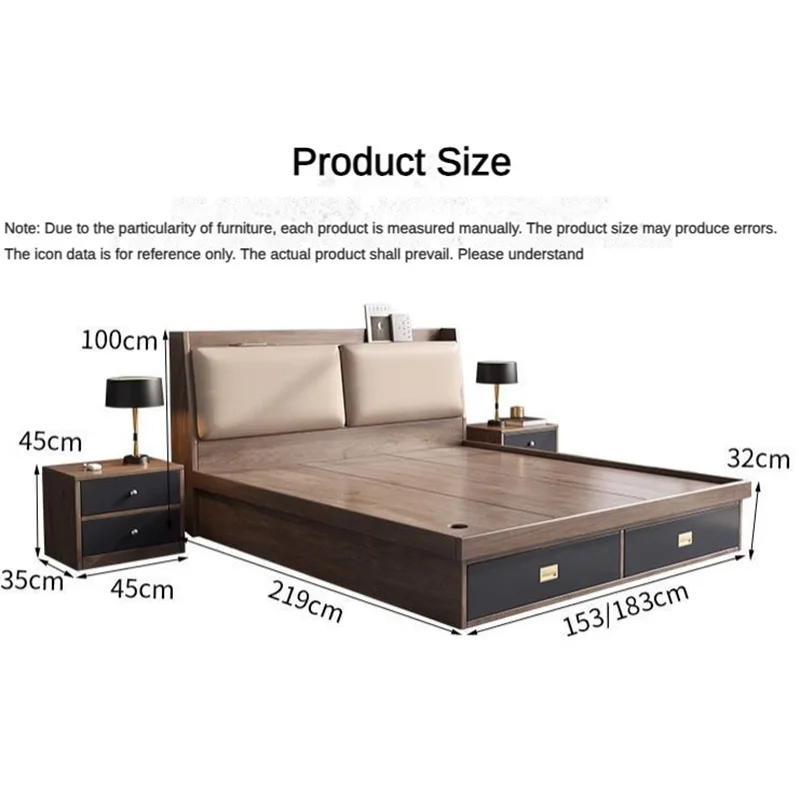 Five Star Luxury Modern Hotel Furniture Custom Design  Cheap Price king Size Wood Frame Double Bed for Bedroom