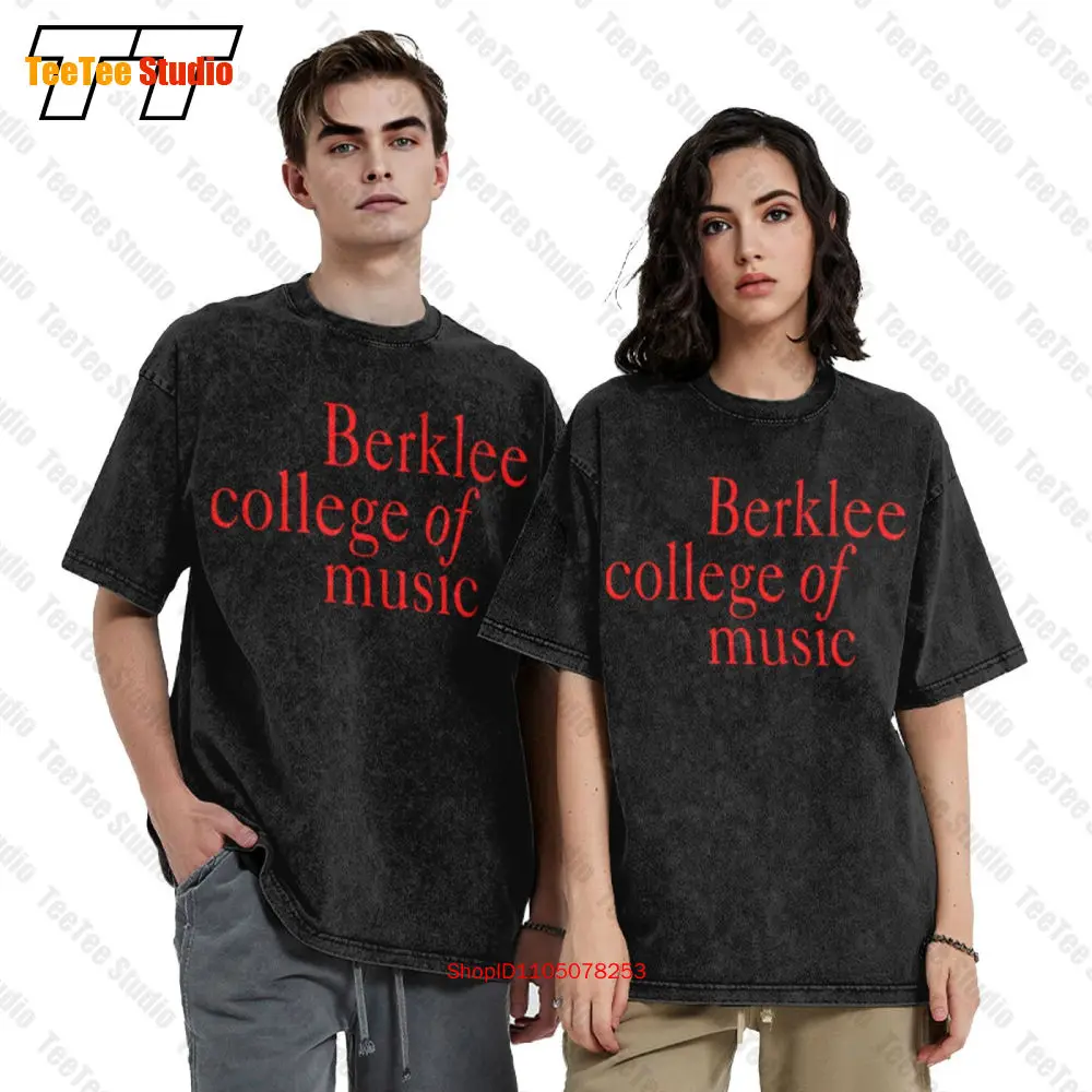 Berklee College Of Music Guitar Piano Band Color Music Vintage Oversized T-Shirt 5U80
