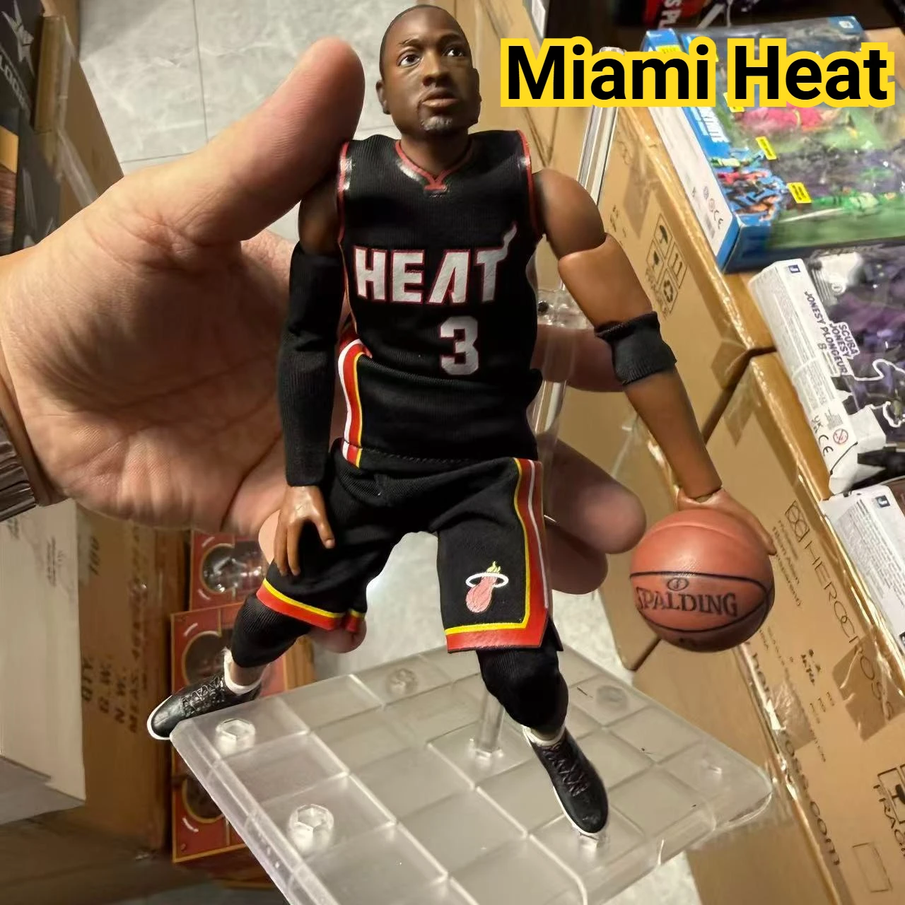 Figura de Acción Articulada de los Jugadores de Baloncesto de la NBA, Kobe y Wade, del Miami Heat, Versión Abierta, Regalo, Modelo Coleccionable