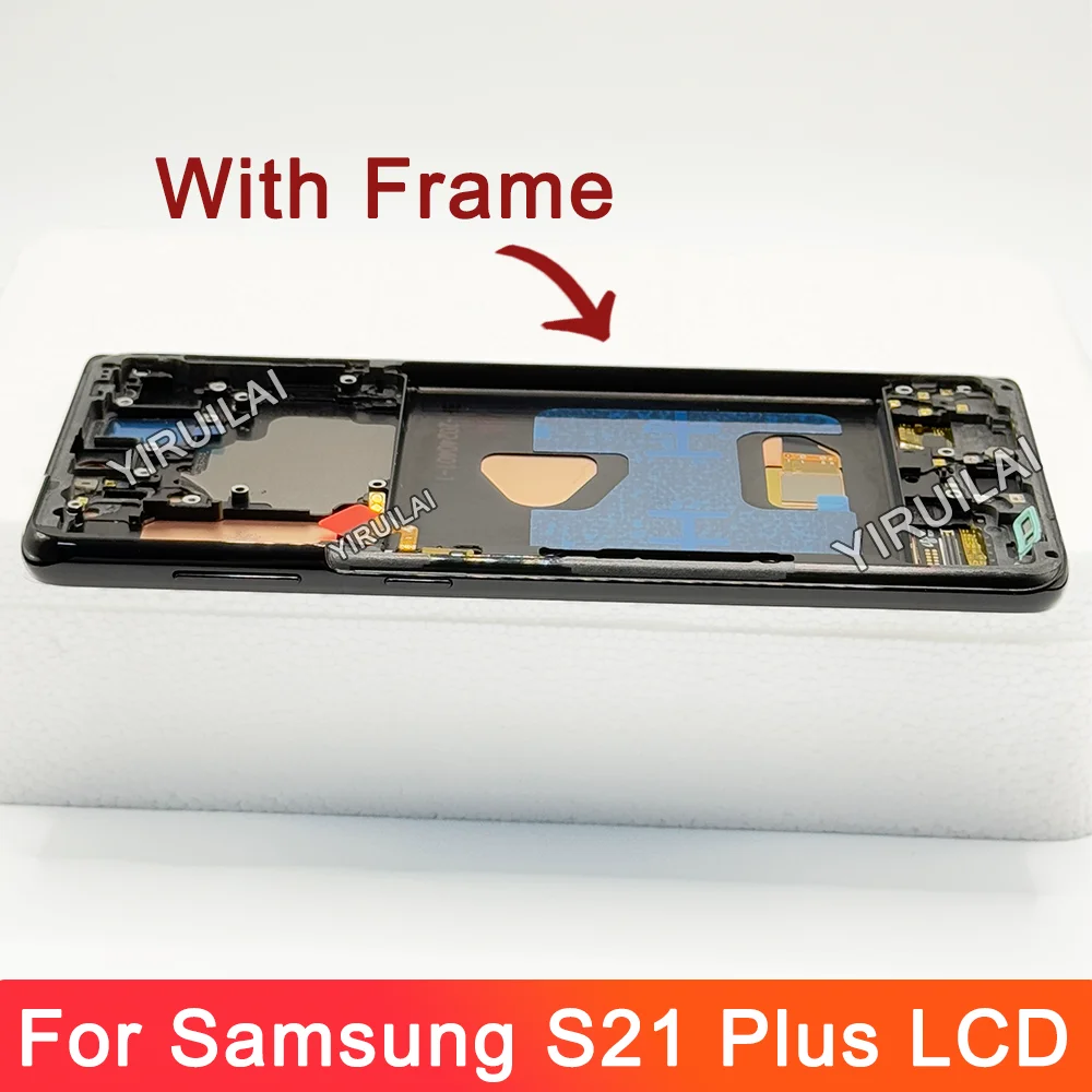 OLED do Samsung Galaxy S21 Plus Lcd G996B G996U z ramką Wyświetlacz Ekran dotykowy Digitizer Samsung s21Plus LCD G996 G9960 G996F