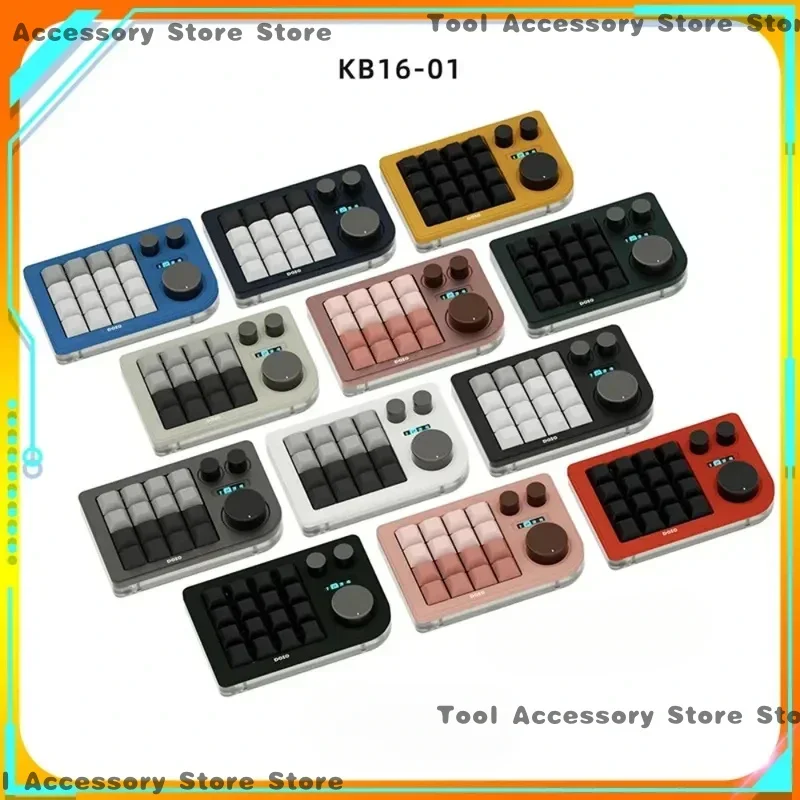 

16 Keys Doio Kb16-01 Keyboard Retro Mechanical Wired Dual Mode Wireless Hot Swap Xda Keycap Type-CFor Pc
