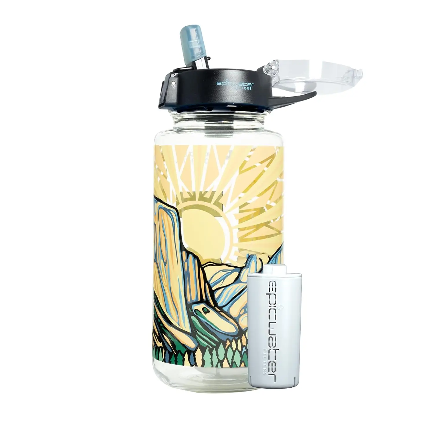 

Nalgene OG Water Bottle with Filter, 32 oz, BPA Free, Removes 99.99% Contaminants, USA Made