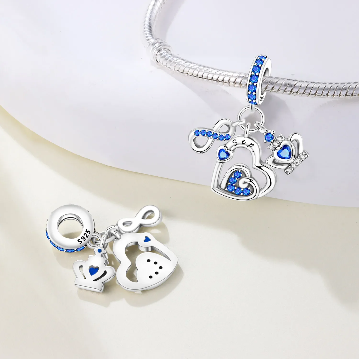 

Colored Shiny Zircon Charms Month Birthstone Beads Pendant Fit 925 Silver Bracelet Fashion Jewelry Making Fine Gifts for Women