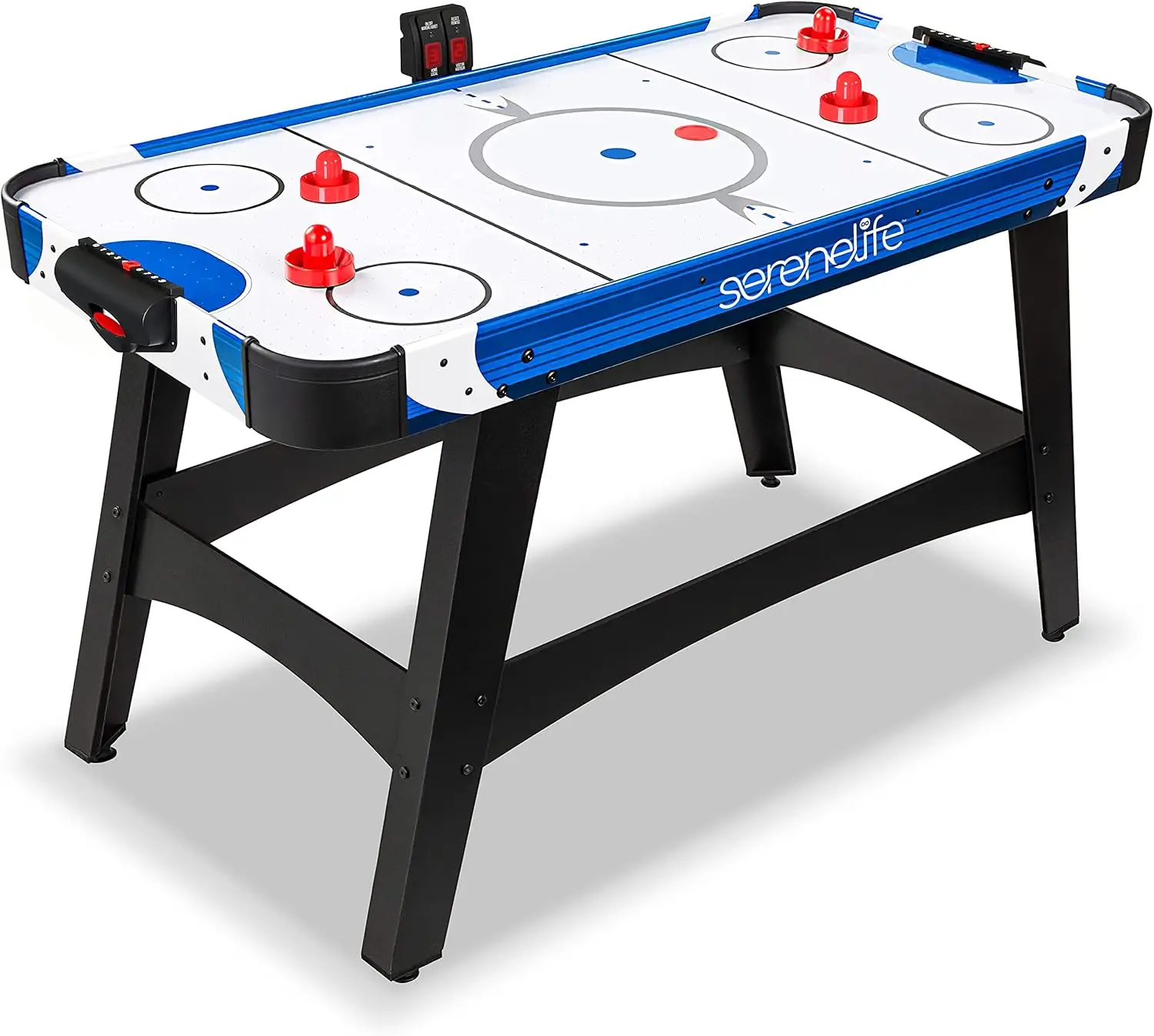 

Air Hockey Game Table with 2X Stronger Motor, Digital LED Scoreboard, Puck Dispenser & Complete Accessories