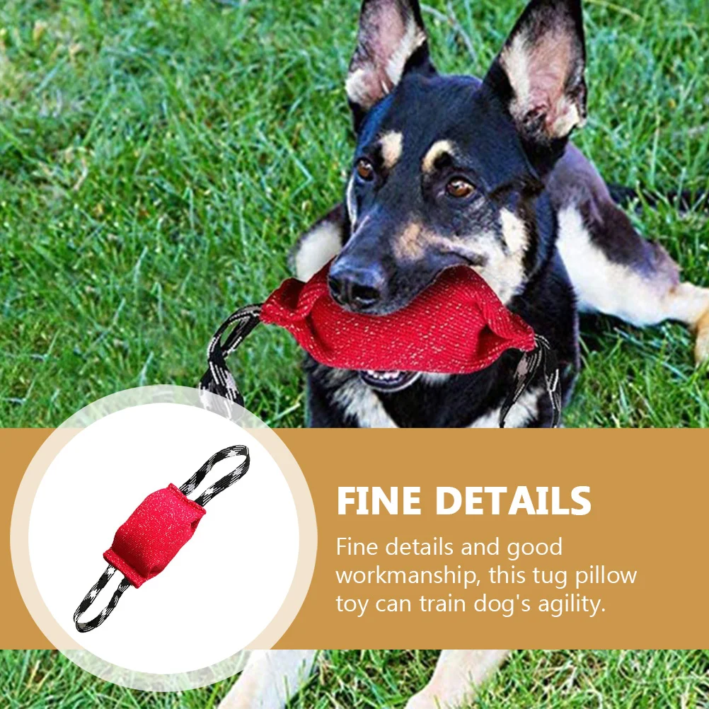 Bite Pillow Bag Stick Puppy Tug Toy Wear-resistant Dog Training Sleeve Wedge Agility Supply Small Toys