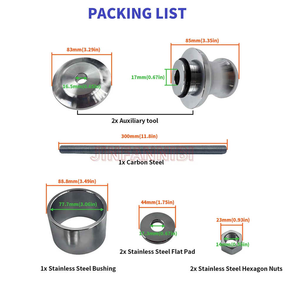 휠 베어링 제거 도구 키트, 폴라리스 UTV, ATV RZR 일반 레인저용, 40/44mm
