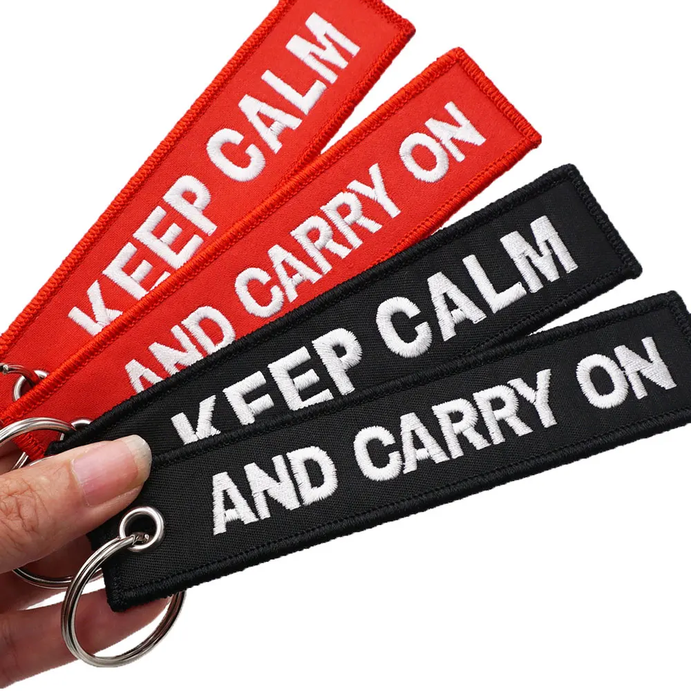 Remove Before Flight Embroidery Airbus Logo Keychain with Keyring for Pilots