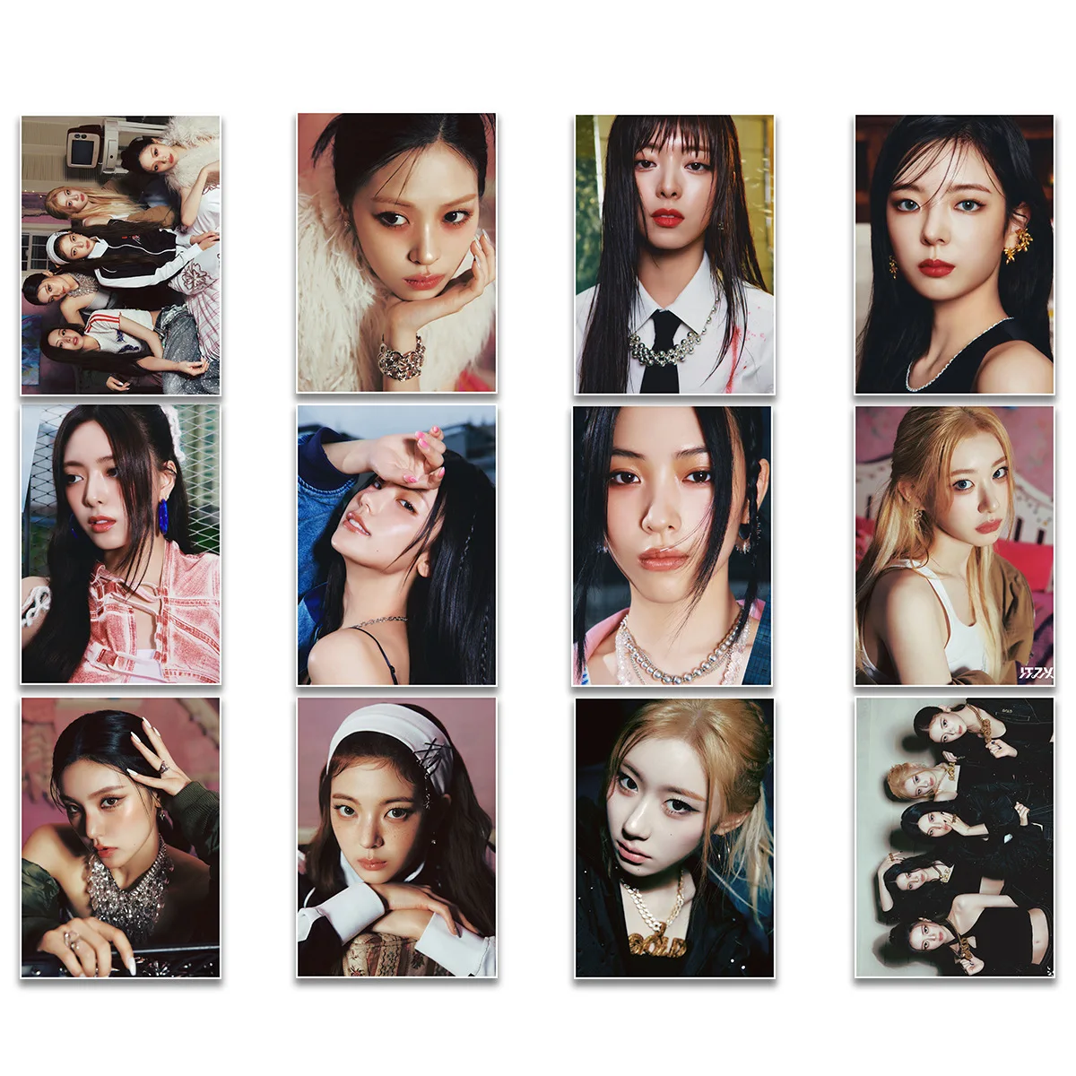 Kpop ITZY Album GOLD Poster HD Portrait Photo Character Printing Self-adhesive Wall Poster CHAERYEONG YUNA RYUJIN Fans Gift