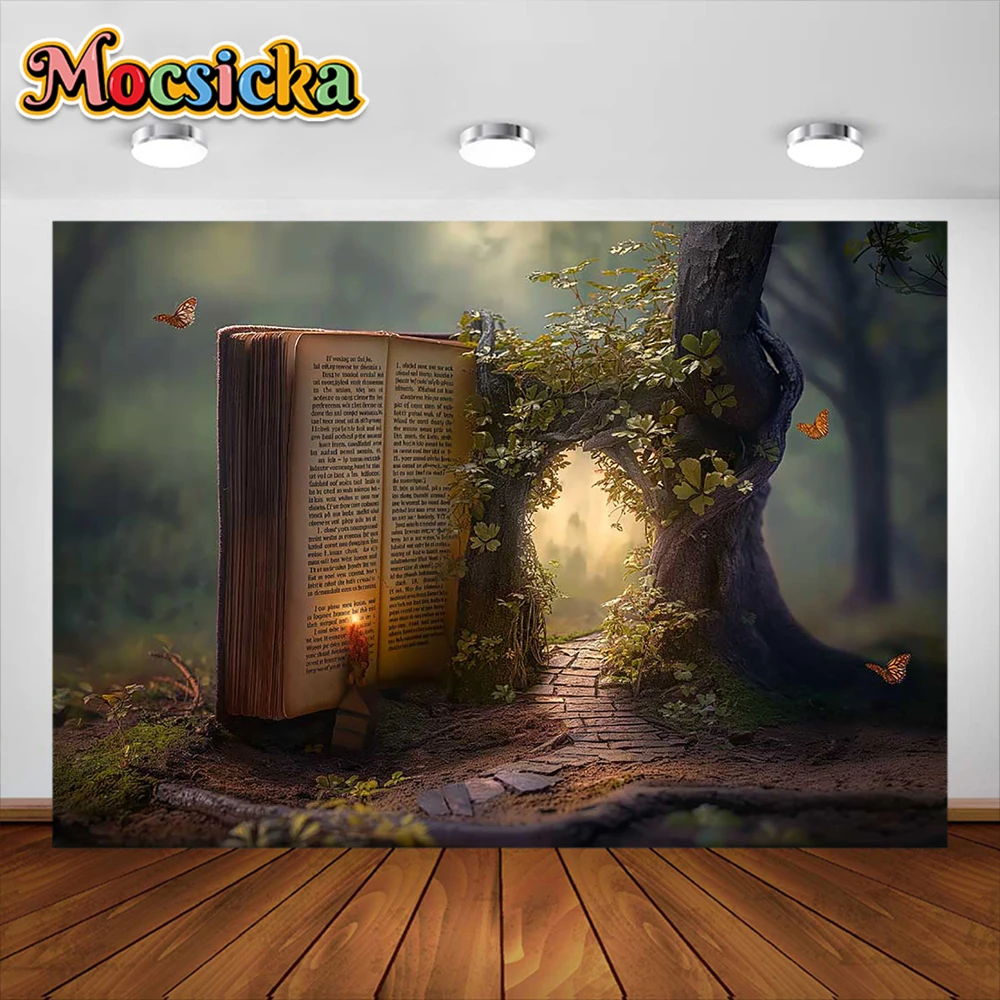 Magical World Photography Background Magical Books Any Door Party Decoration Newborn Home Backdrops Studio Props Supplies