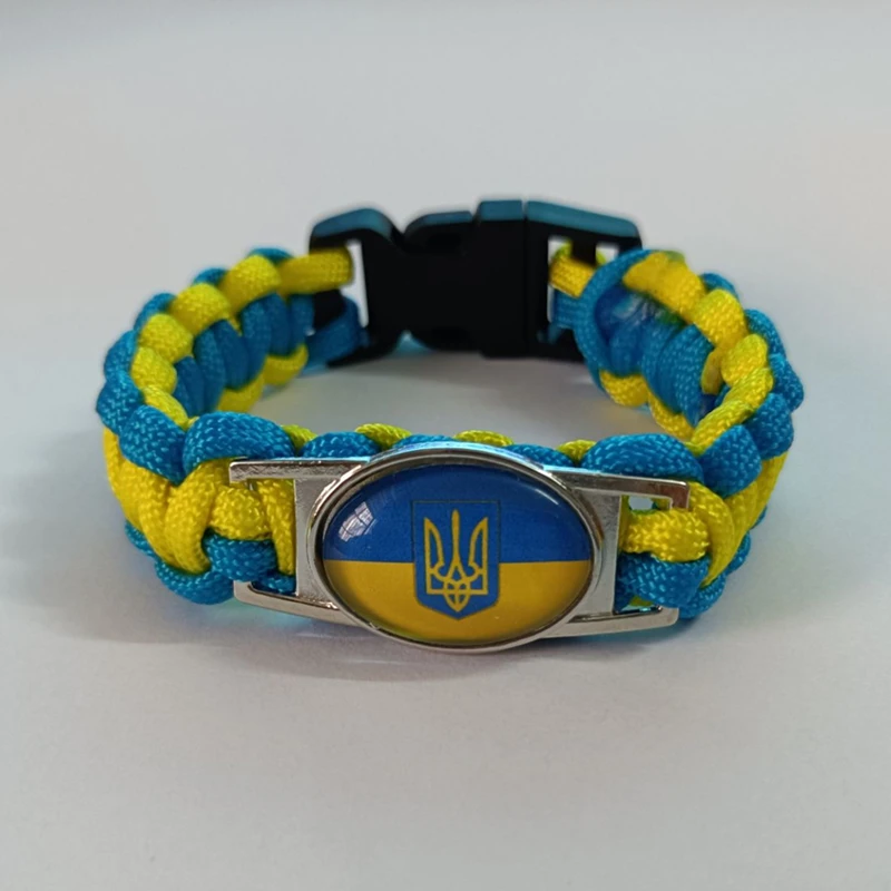 Love Ukraine Bracelet Charm Handmade Ukraine Wrap Bracelets For Women And Men Gift